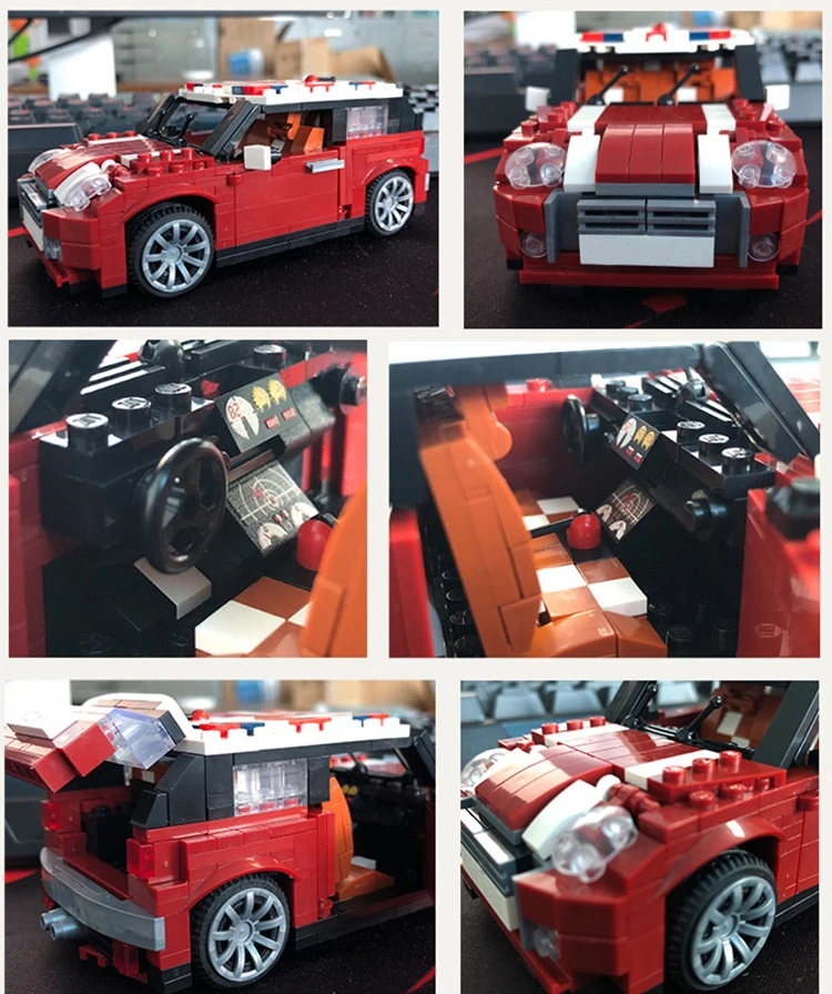 

Classic Creators Technic Vehicles 1:24 Mini Micro Diamond Building Blocks Retro Mini Cooper Car Model Bricks Toys Gift DIY 1111