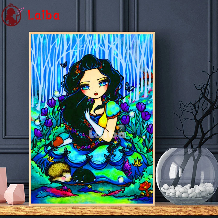 

Elf Flower Fairy Butterfly Diamond Mosaic Cross stitch Square round drill Rhinestone 5D DIY Diamond Painting Home Decor Picture