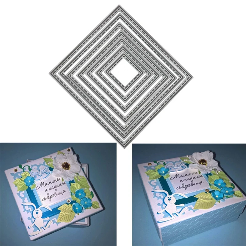 Рамка цветок металлические трафареты для пресс формы DIY штампы скрапбукинга