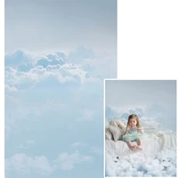 mehofond portrait photography backdrop pastel blue sky clouds texture newborn baby shower photo background studio photozone prop