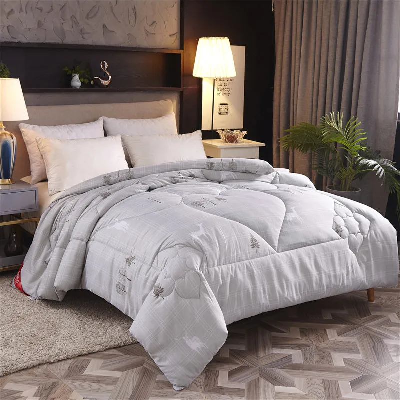 

Mulity-choose Winter Comforter 100% Superfine Fiber Polyester Quilt Warm And Comfortable Comforter For Christmas Gift Cute Style