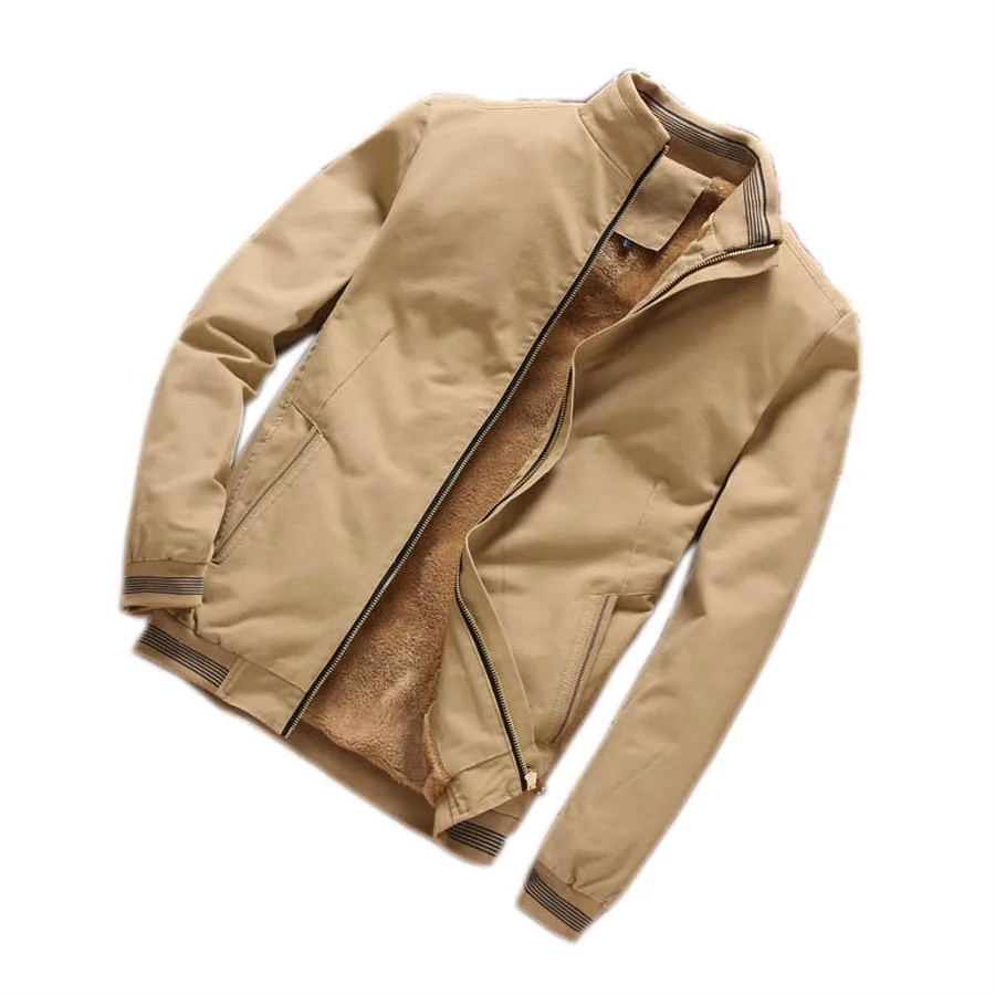 Новинка 2018 деловая Мужская Осенняя зимняя теплая куртка размера плюс M 4XL удобная