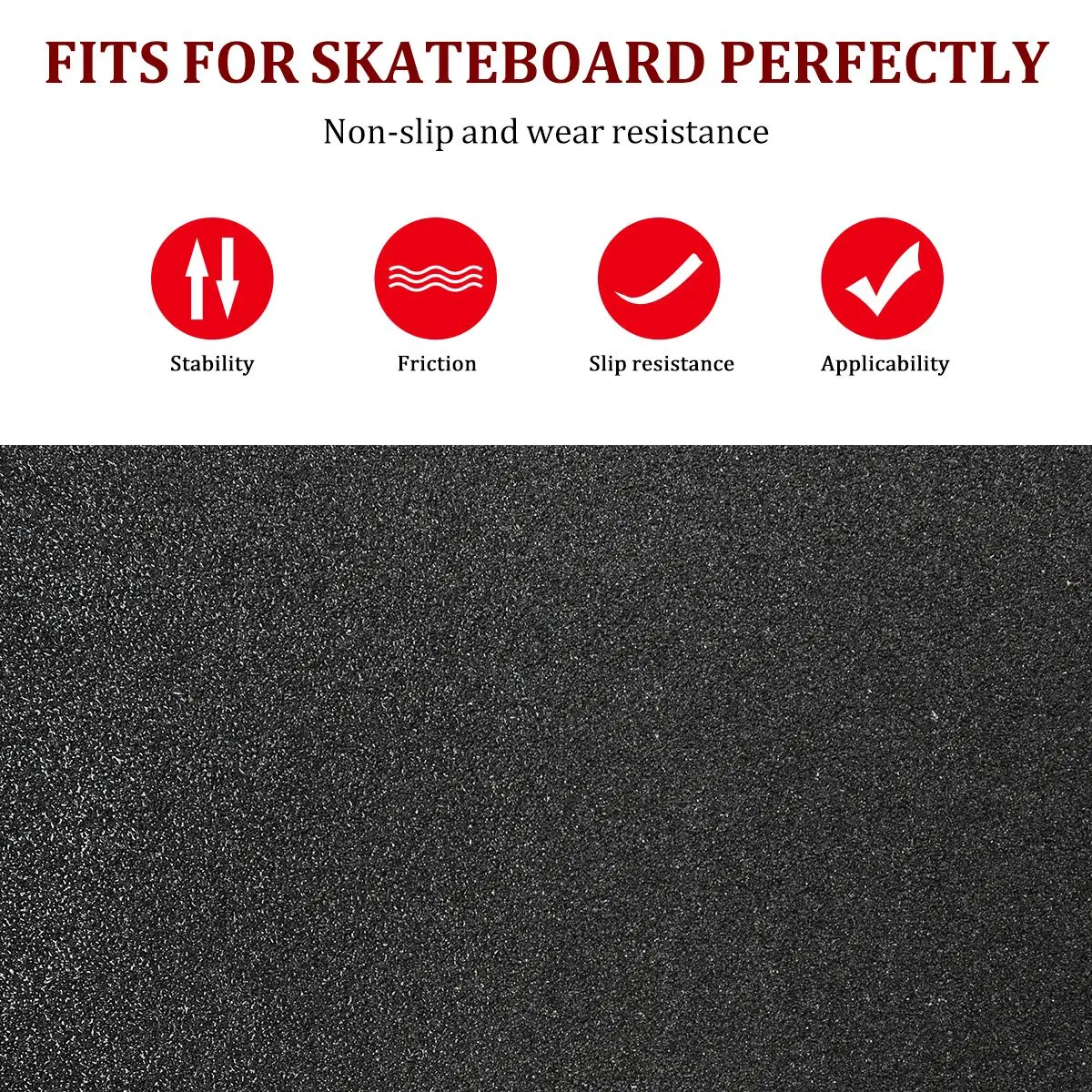 

Skateboard Deck Sandpaper Skating Board Sticker Grip Tape Skating Board Longboard Sandpaper Griptape 80x20cm