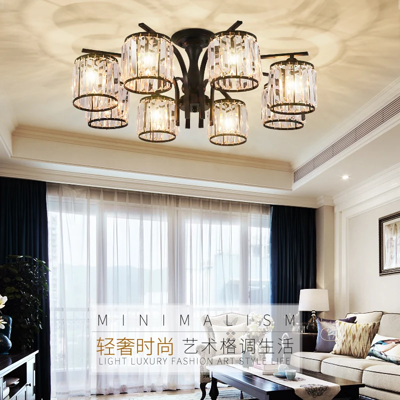 Фото 3/6/8 Heads Crystal LED Chandeliers Lighting Modern Wrought Iron Lustre Luminaire Ceiling for Living Room Kitchen Лампы и освещение 3/6/8 Heads Crystal LED Chandeliers Lighting Modern Wrought Iron Lustre Luminaire Ceiling for Living Room Kitchen Лампы и освещение