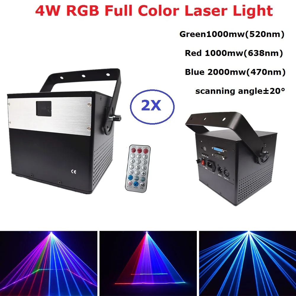 Пульт дистанционного управления Dj 4 Вт RGB анимационный лазерный прожектор