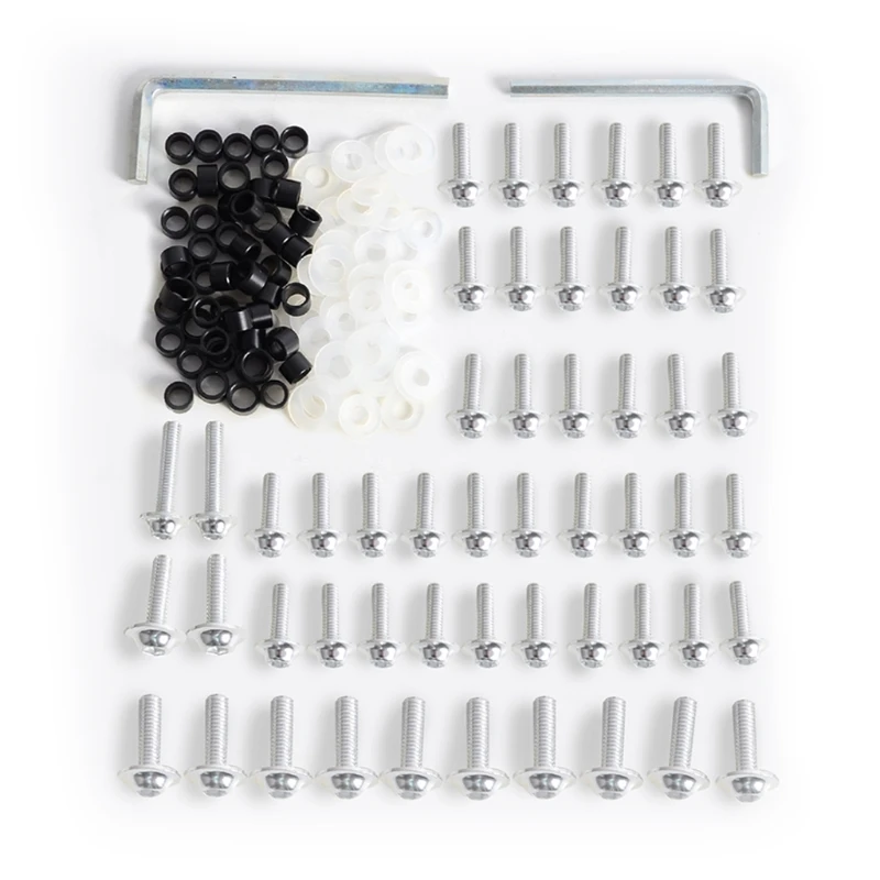 

158pcs Motorcycle Fairing Bolts Kit Fastener Clips Screw Durable Stylish H8WE