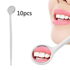 10 шт. стоматологические инструменты, пластиковое одноразовое зеркало для обследования, высококачественные инструменты для гигиены полости рта, стоматологические инструменты