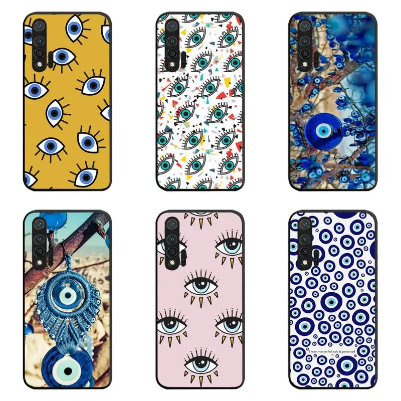 

Fashion Evil Eye Phone Case For Huawei Nova 6se 7 7pro 7se honor 7A 8A 7C 9C Play