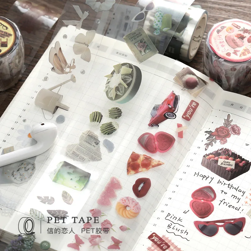 

1pcs/1lot Decorative Adhesive tapes Lian Lian Dessert diary Scrapbooking DIY Paper Scrapbooking Stickers 3m