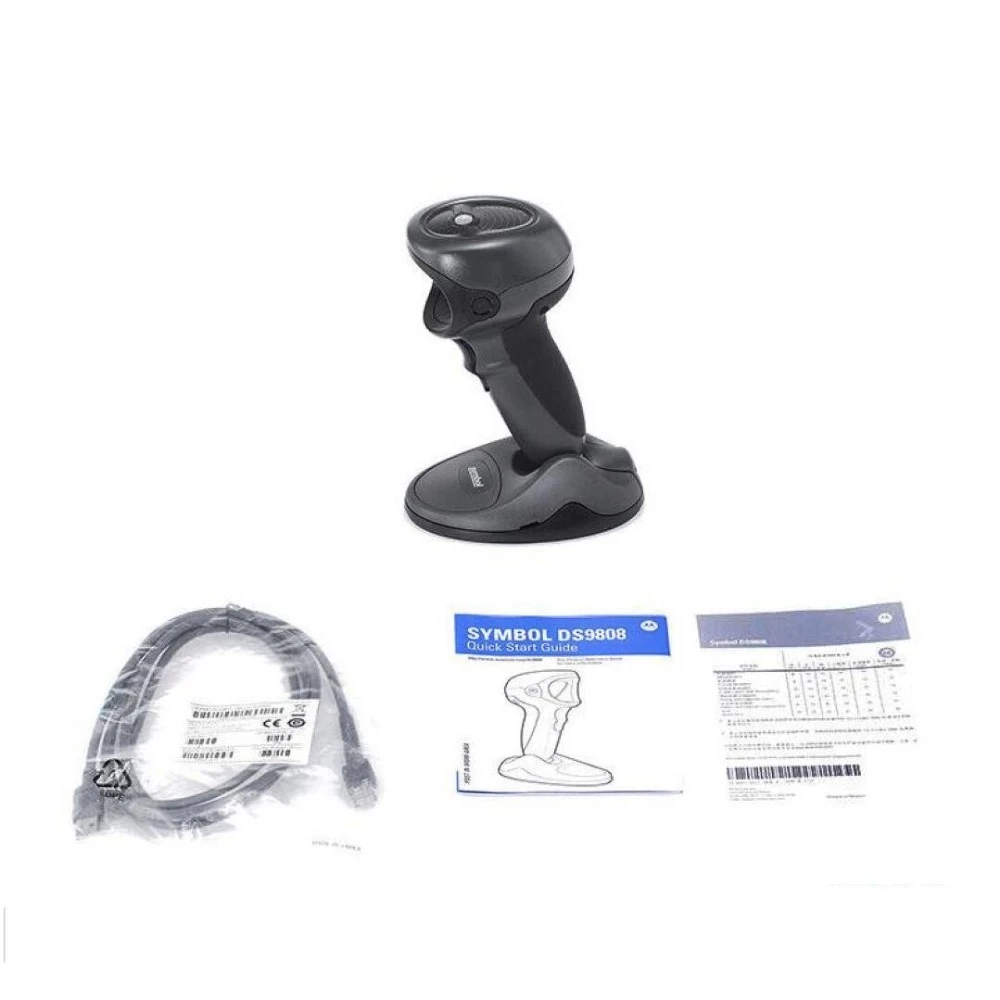 Зебра символ DS9808 SR00007NNWR 2D штрих кода сканер USB считыватель с уголками|Детали