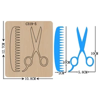 new comb scissors wooden die scrapbooking c 319 5 cutting dies for common die cutting machines on the market