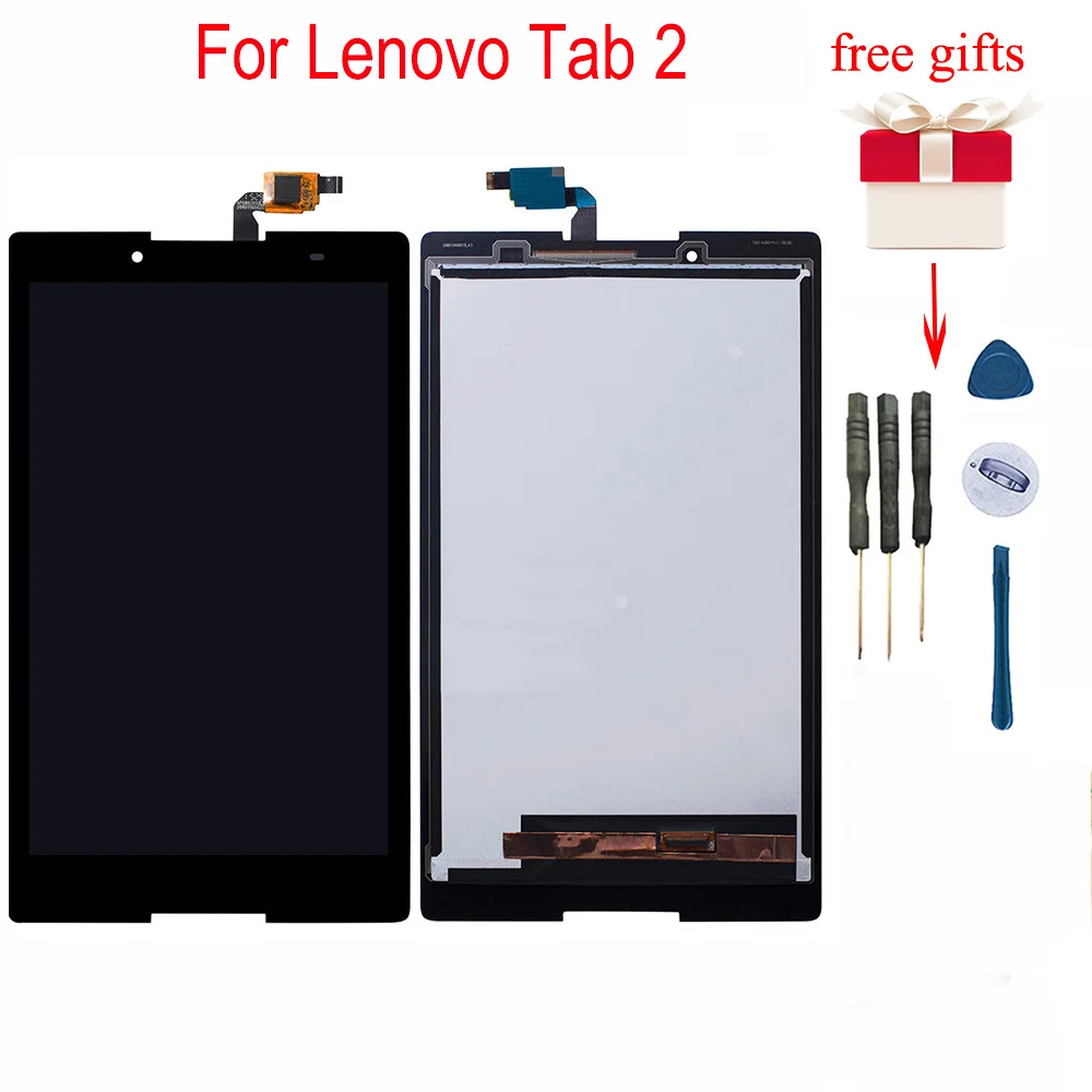 Для lenovo Tab 2 A8-50F, ЖК сенсорный A8-50LC, ЖК-дисплей, сенсорный экран, сенсор, дигитайзер, ЖК-экран, панель, A8-50F, ЖК-дисплей в сборе