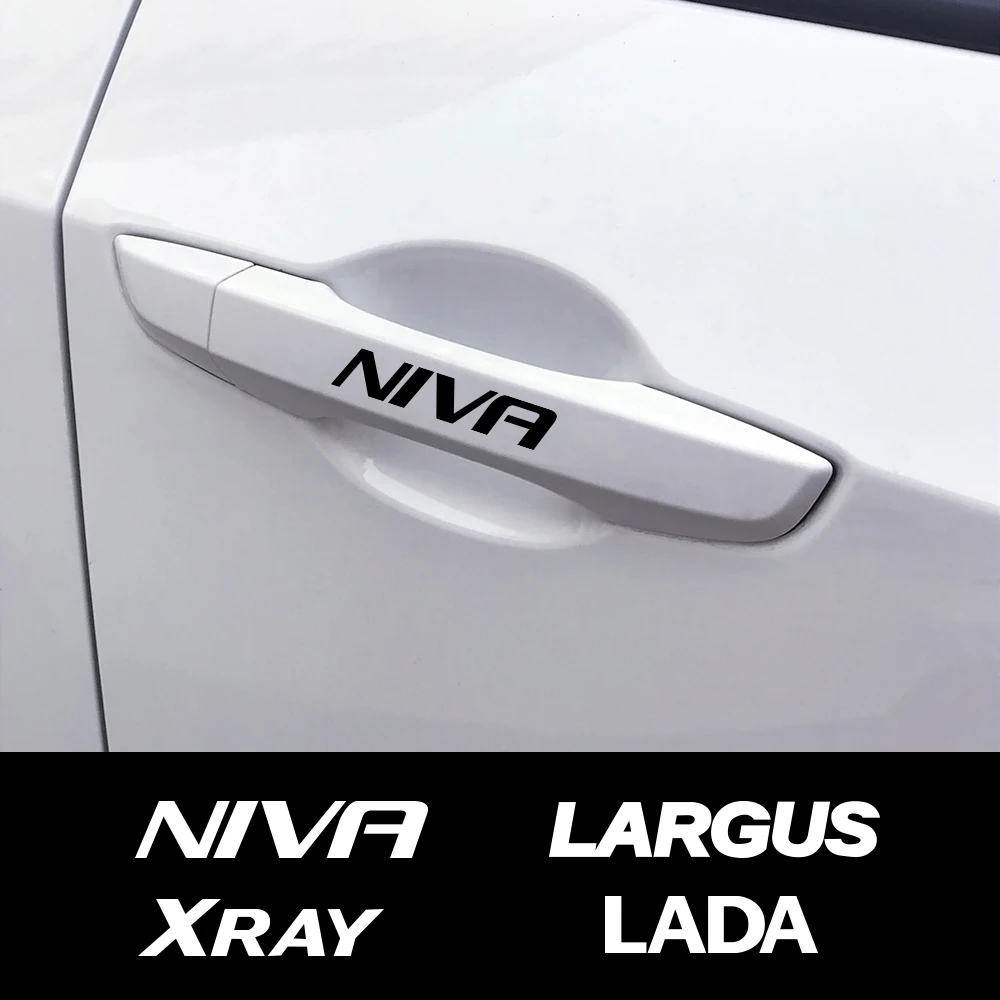 Виниловые наклейки на дверную ручку автомобиля для Lada Xray Largus Granta Niva Graphics
