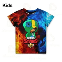 2021 kids 100 160cm polyester werewolf kids tshirts sharks leon t shirts breathable t shirt baby kids clothes boys and girls