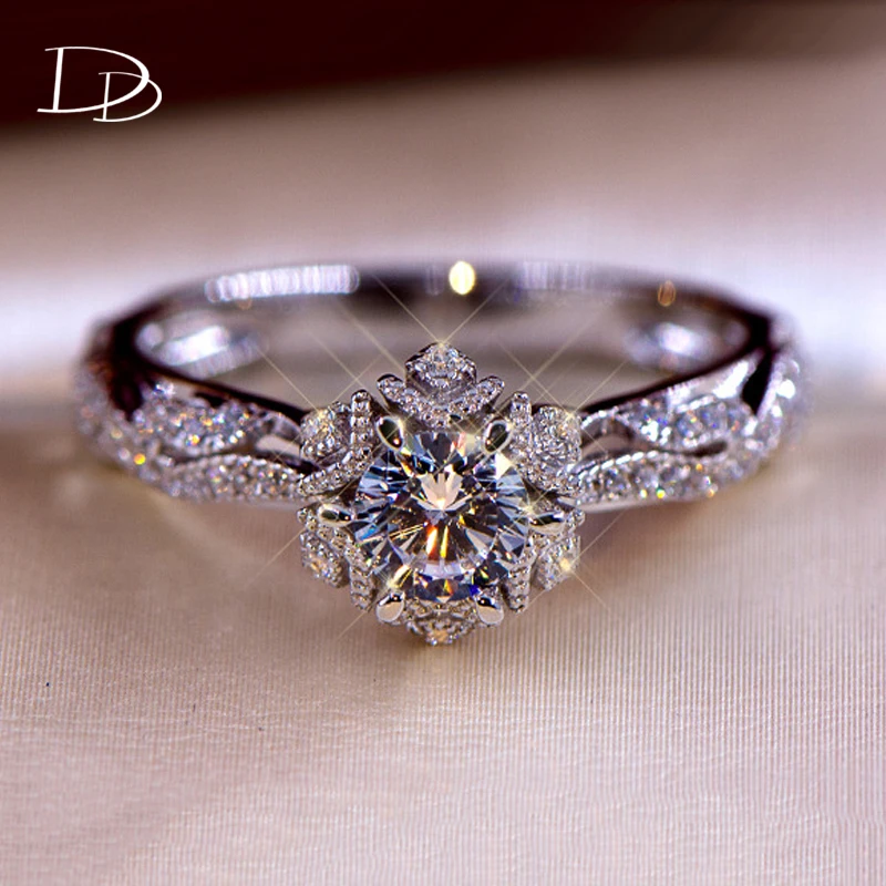 Женские обручальные кольца DODO винтажные с фианитом Dd602|Обручальные кольца| |