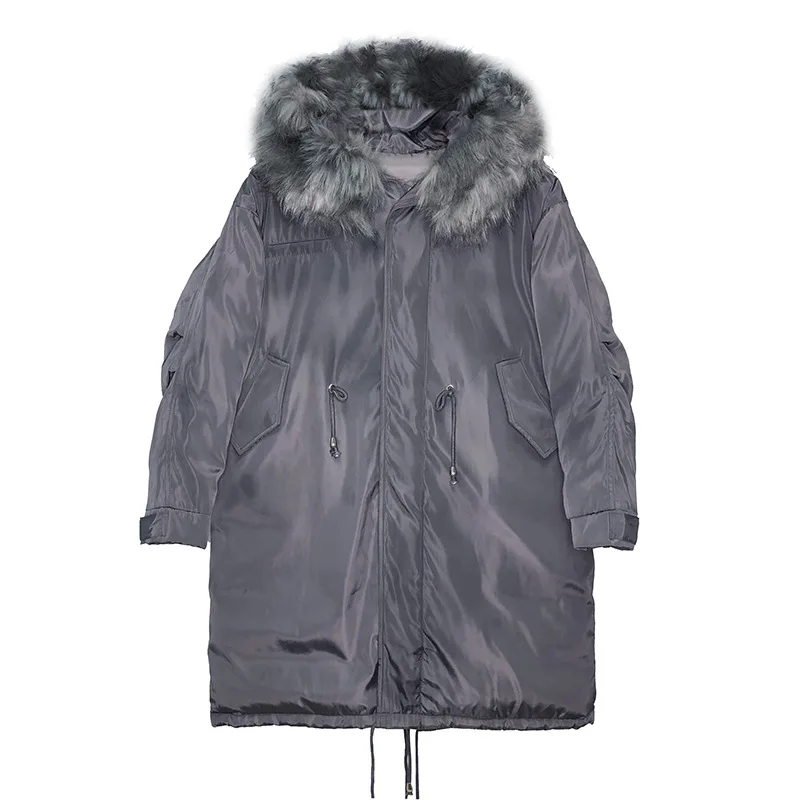 Теплый пуховик средней длины для беременных зимнее женское пальто с капюшоном