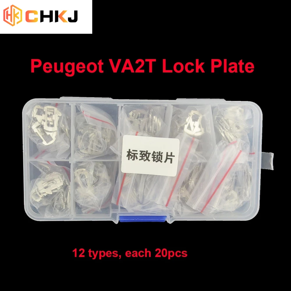 

CHKJ 240PCS/Lot Brass Material VA2T Auto Car Lock Reed Lock Plate For Peugeot For Citroen Auto Key Lock Repair Accessories Kit