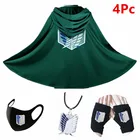 Плащперчаткиожерелье для взрослых из аниме атака на Титанов, костюмы для косплея легиона скаута, Леви