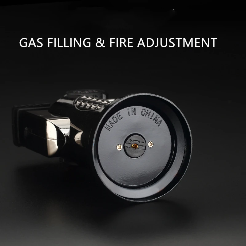 Зажигалка для сигар турбо компактная бутан 2 струи факел зажигалка 1300C