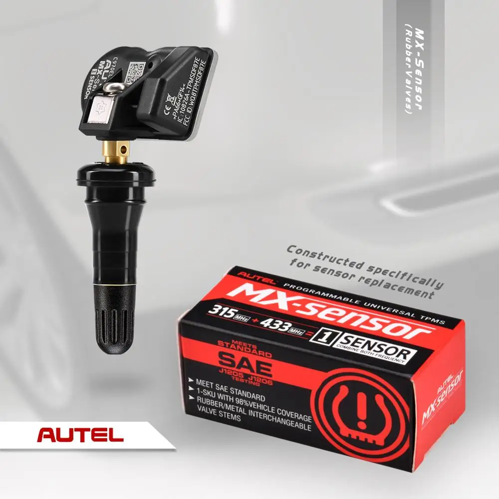 Autel MX сенсор TPMS PAD 315 МГц 433 МГц Универсальный программист давления в шинах Высокоточный воздушный клапан TPMS диагностический датчик TPMS