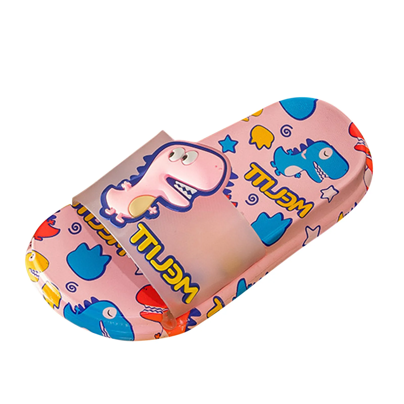 

40# Cartoon Dinosaur Rubber Children Shoes Anti-slip Sandals Boy Girls Rubber Buttom Breathable Infant Baby Shoes Slippers