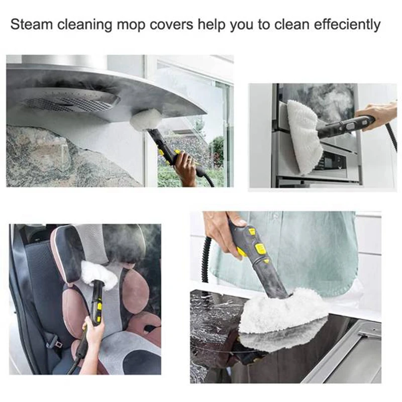 Large Round Brush Mop Cloth For Karcher SC1 SC2 SC3 & Xiaomi Roborock S6 S60 S65 S5 HEPA Filter Main | Бытовая техника