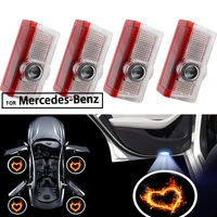 4pcs for mercedes benz hd car door projector light w176 w246 w205 w212 w213 w166 a b c e gls class led car logo welcome light
