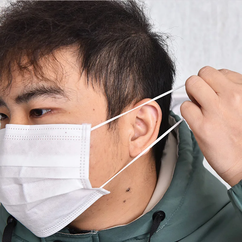 Модные Белые воздухопроницаемые защитные маски с тремя напольными фильтрами