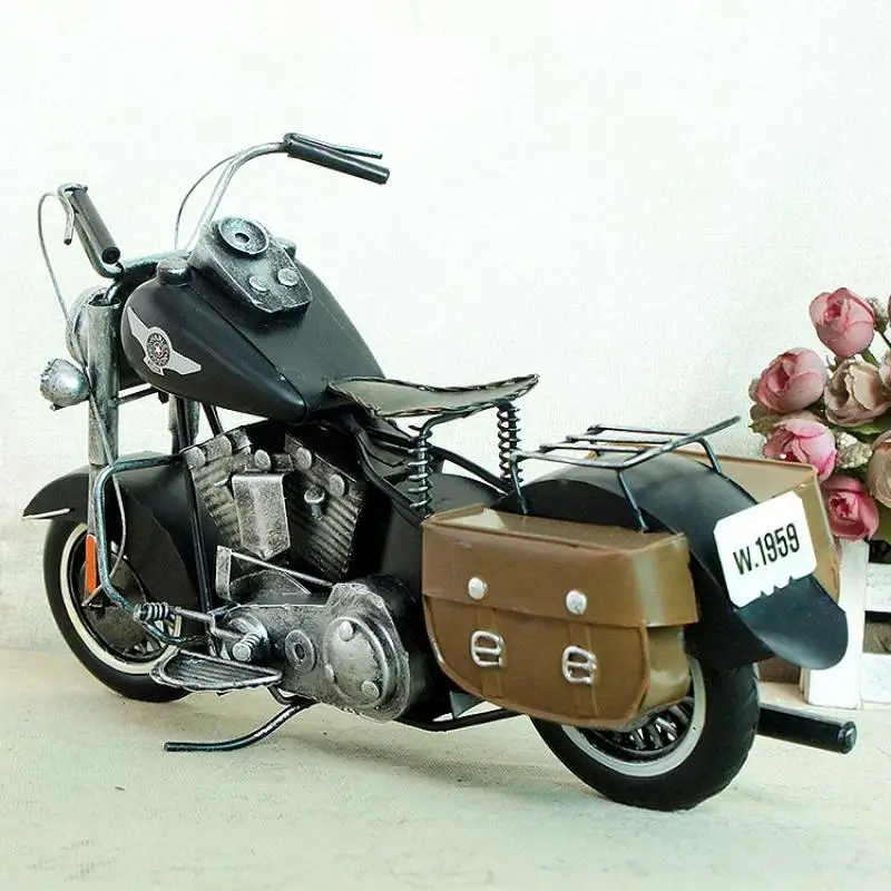 

Wrought iron locomotive ornaments DIY creative handmade design mountain cross-country motorcycle ornaments home decoration craft