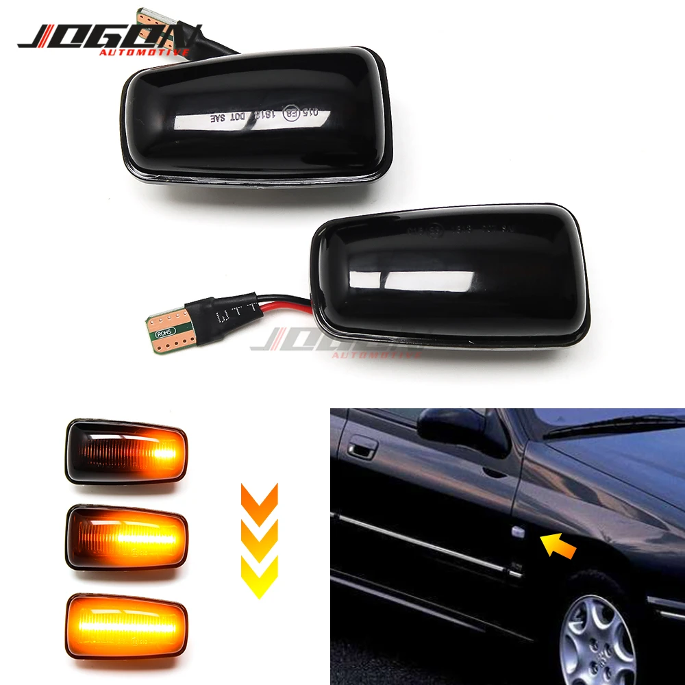 

Для Peugeot 406 106 306 806 эксперт 1 партнера для Fiat Scudo Ulysse для Citroen XM ZX светодиодный динамический Авто Боковой габаритный фонарь сигнала светильник