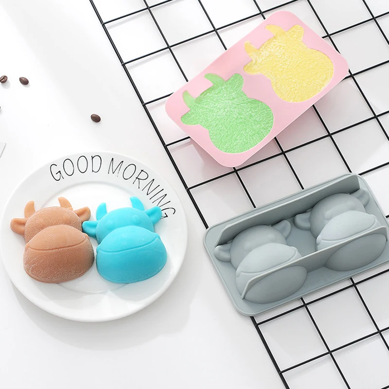 Мультяшная силиконовая формочка в виде животного шоколадная форма инструмент