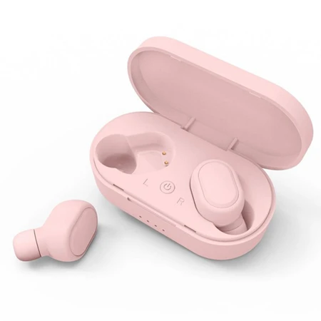 TWS 5.0 Pink M1 Bluetooth гарнитура PK Redmi Airdots 5,0 TWS беспроводные наушники Bluetooth наушники с шумоподавлением с микрофоном VS i200 i500 TWS - Цвет: TWS 5.0 Pink