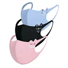 Детские Мультяшные маски для лица с принтом, дышащие безопасные эластичные маски для защиты, многоразовые бандажные маски для детей 0-3 лет