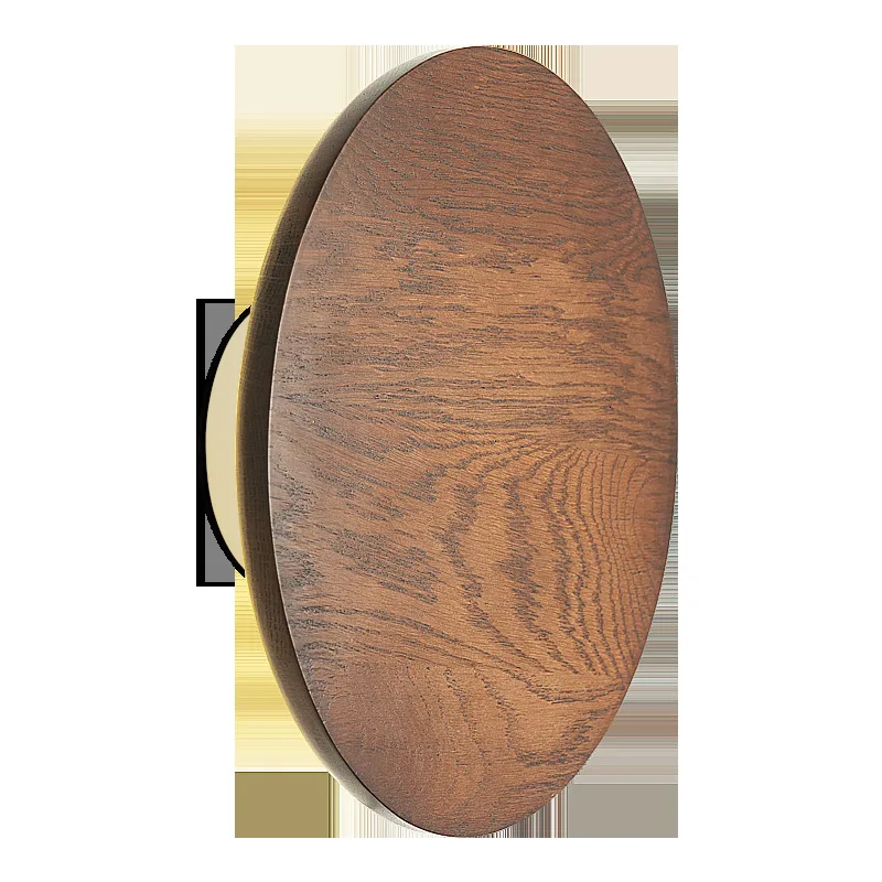 Modern Nordic Wood Eclipse LED Wall Lamp Sconce Light Home Porch Bedroom Bedside Lighting Fixture Art Decor | Лампы и освещение