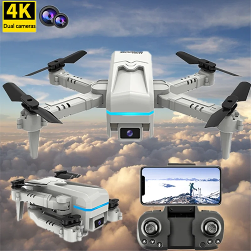 

TLXT H6 Mini Drone 4k HD Drone with Dual Camera WiFi FPV Real-time Transmission Altitude Hold Foldable Quadcopter Drone RC Toy