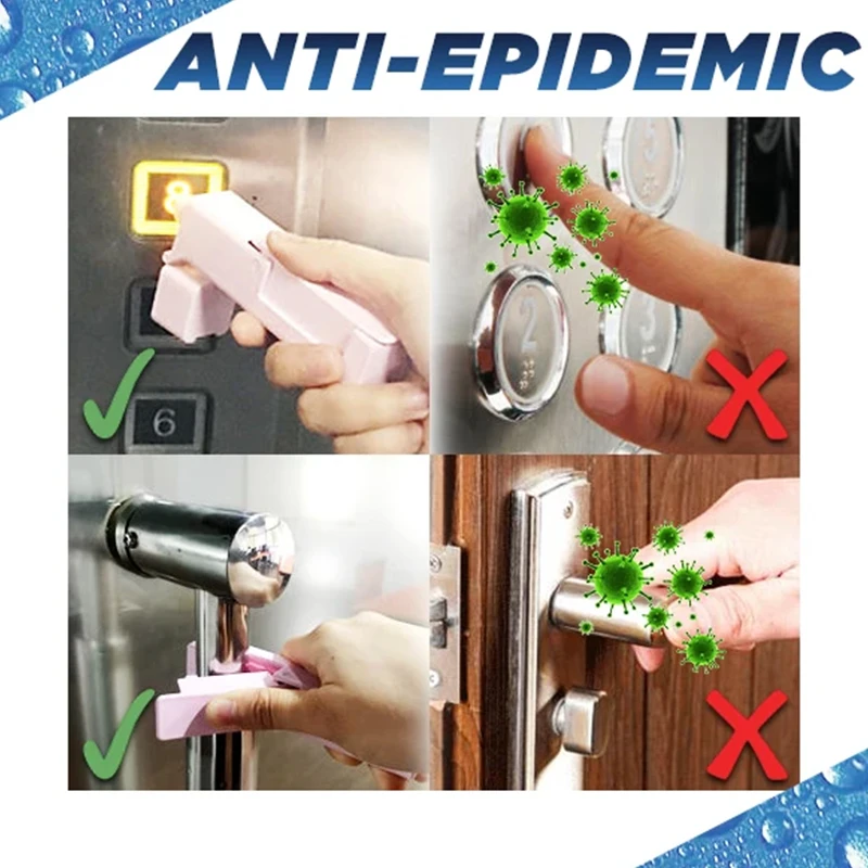 Портативная Антивирусная пресс палка для лифта многоразовая дезинфекция спирта