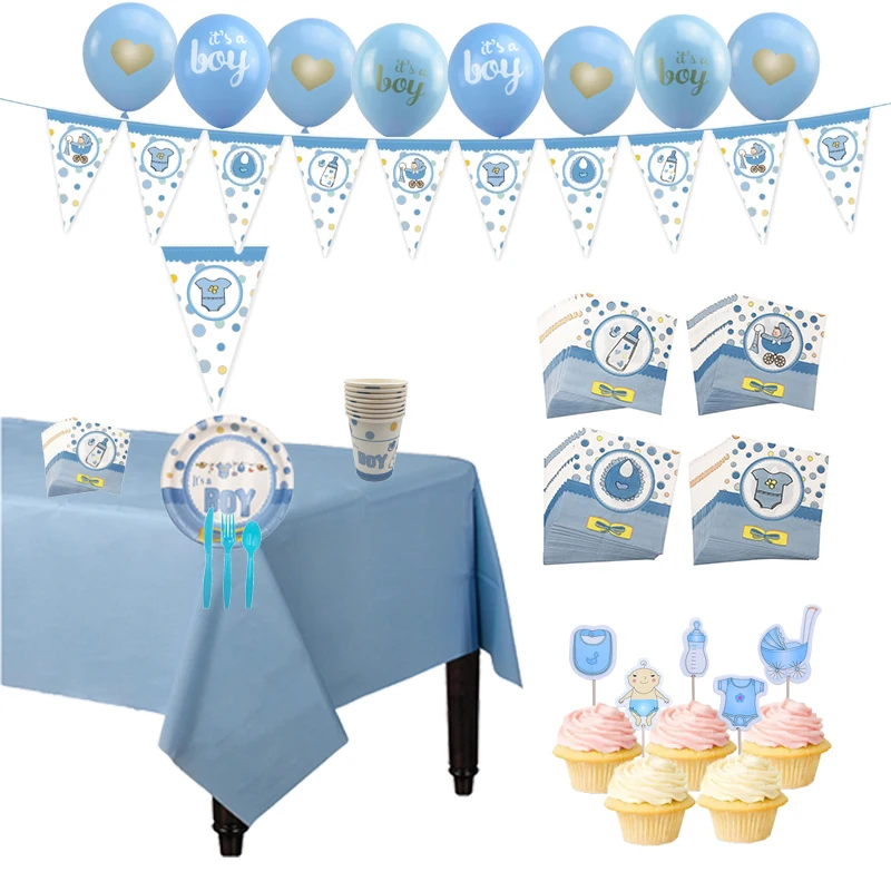 

Baby Shower Boy Girl Party Decorations Set It's a Boy/Girl oh baby Balloons Gender Reveal Kids Birthday Party Baby Shower Supply