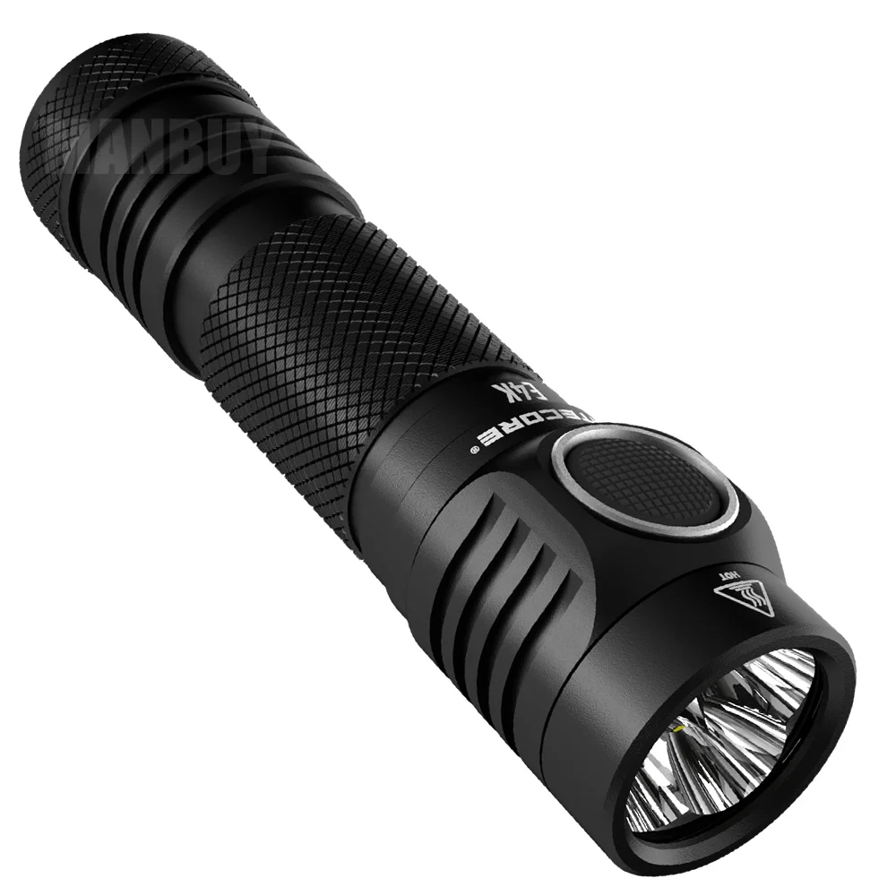2021 Nitecore E4K 4400 люмен компактный фонарик для повседневного использования 4xCREE XP L2 V6