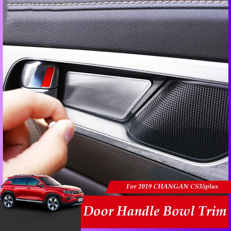 Автомобильный Стайлинг Дверная ручка Крышка дверная Чаша отделка для 2019 CHANGAN CS35