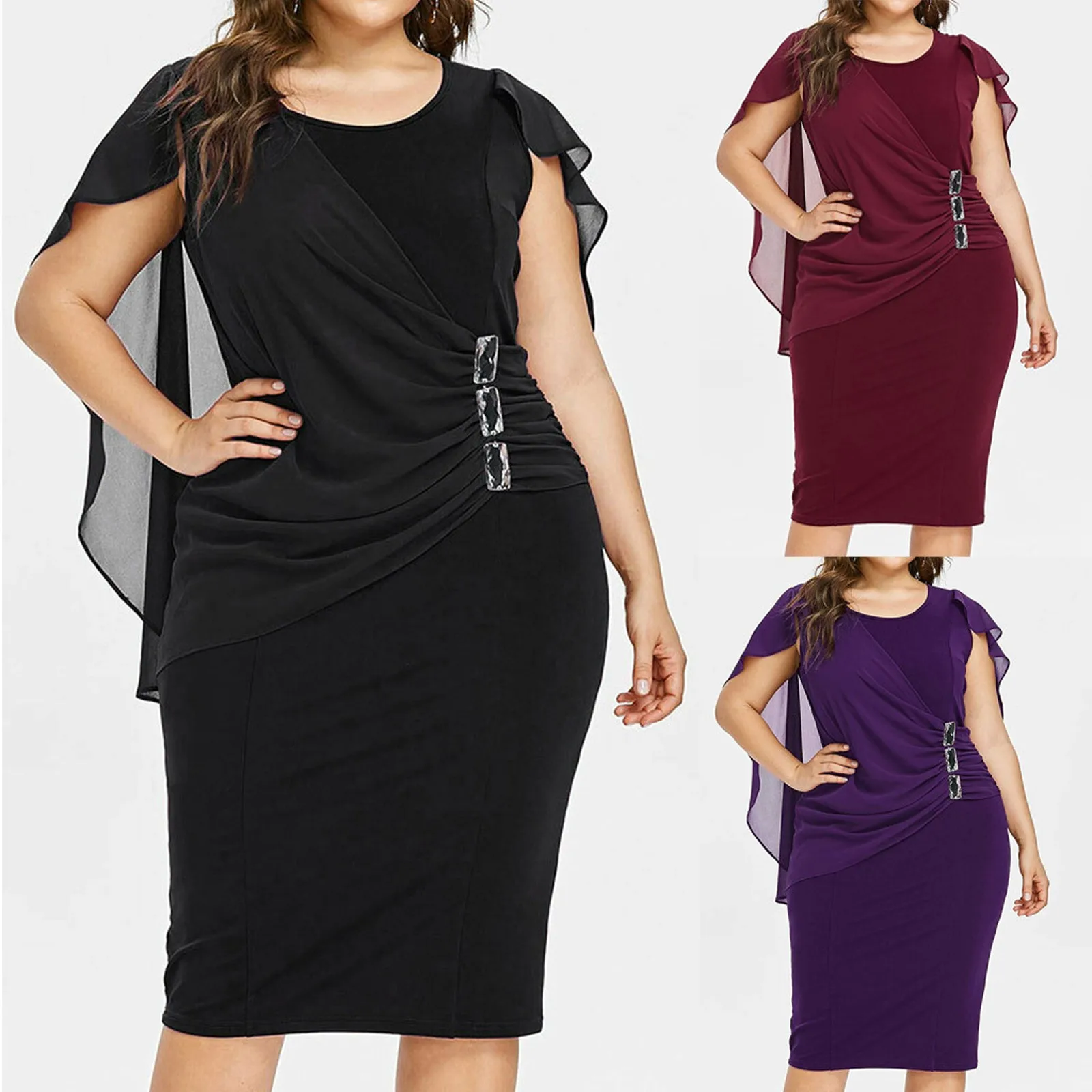 2021 модное женское повседневное однотонное прямое платье без рукавов с круглым