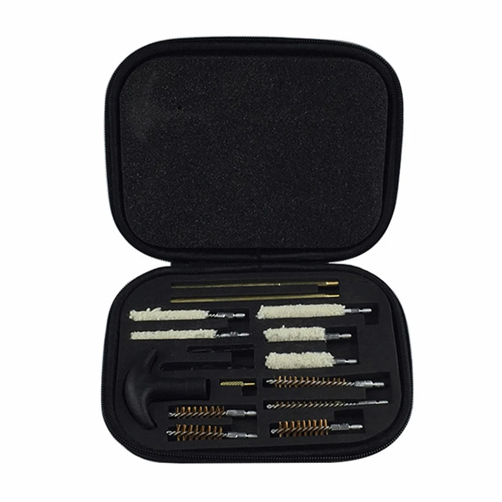 

16 Pcs Universal Pistol Cleaning Kit Barrel Brushes Tools For Most Caliber Handguns 22 357 38 40 44 45 9mm Gun Cleaning Set