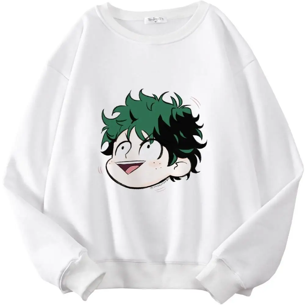 

My Hero Academia Streetwear Sweatshirt Casual Print Ladies Gothic Punk Hoody Harajuku Casual Simple Popular Tops Academy-74