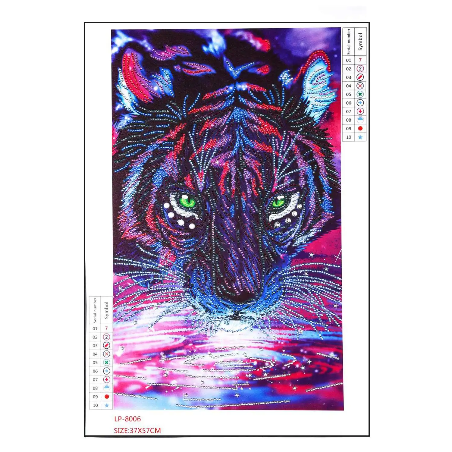 Diamond Painting Animal Water tiger Special Shape Embroidery Paint With Picture Home Decor | Дом и сад