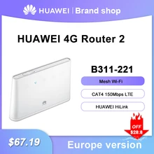 Original Huawei 4G Router 2 mesh wifi B311-221 modem 4G WiFi with SIM Card slot Cat4 LTE Outdoor Router repeater VPN APP Control