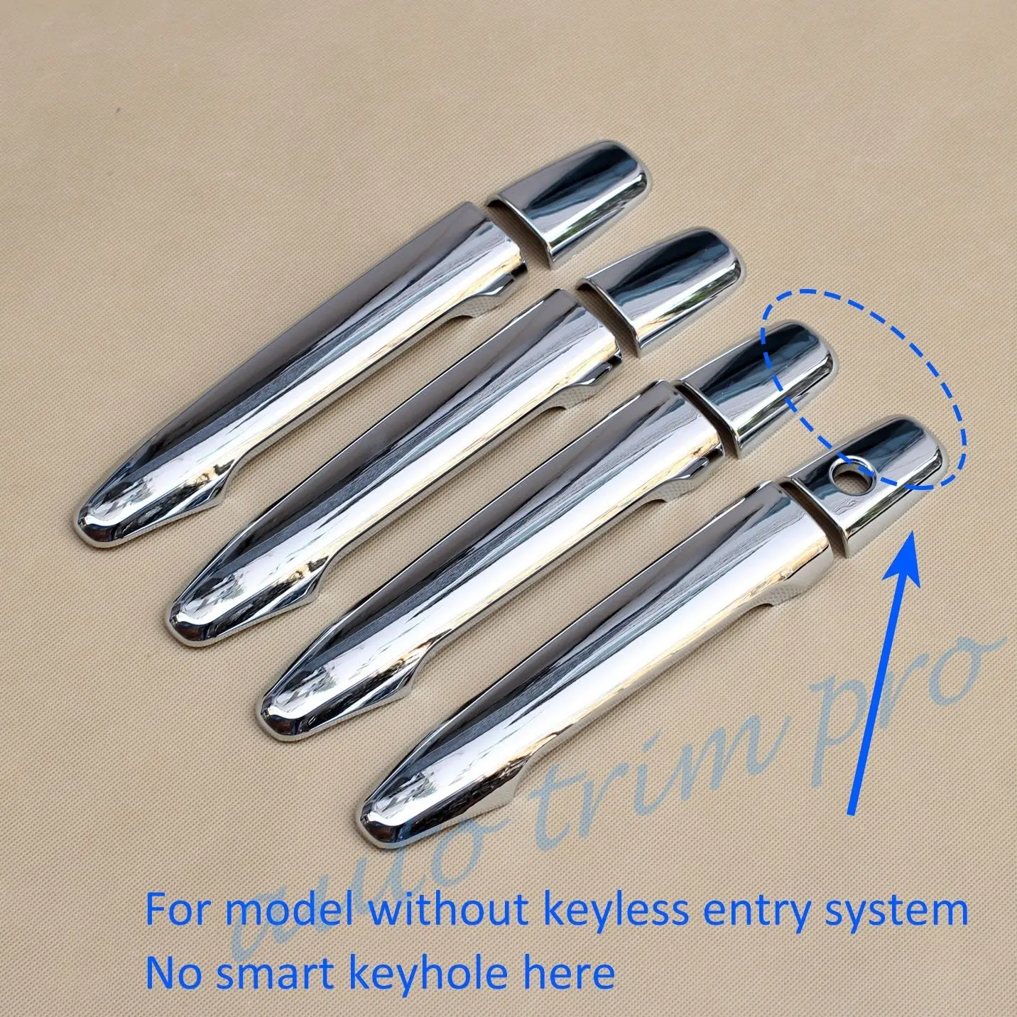 Хромированные дверные ручки защиты литье Крышка отделка Подходит для Mitsubishi Outlander