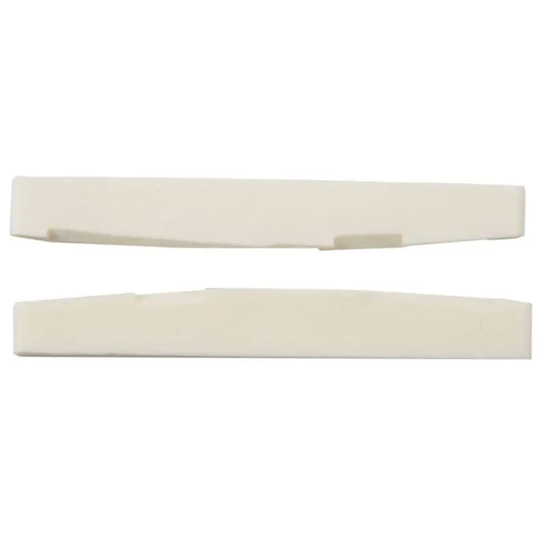 

6 String Acoustic Bone Bridge Guitar Slotted Saddle Guitar Parts(Pack of 2)