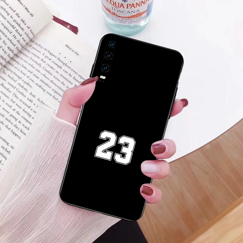 

NBDRUICAI Basketball Number 23 24 Black Soft Shell Phone Case for Huawei 10 lite P20 pro lite P30 pro lite mate 20 honor 9x pro