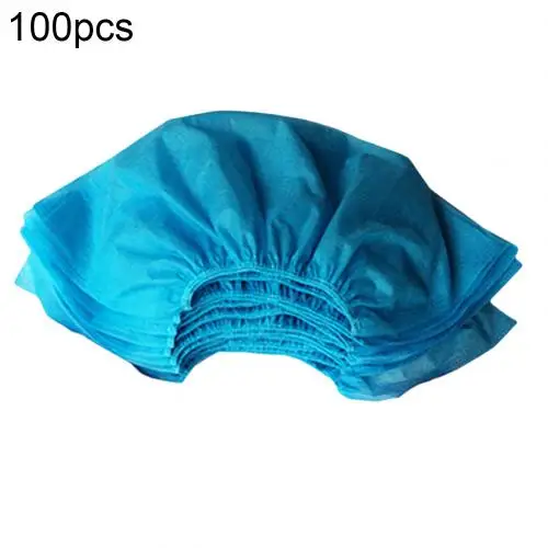 Light Blue 100 шт одноразовые бахилы пылезащитные Нескользящие ДХО-покрытие для детей, студентов, взрослых, нетканые бахилы для дома - Цвет: Light Blue