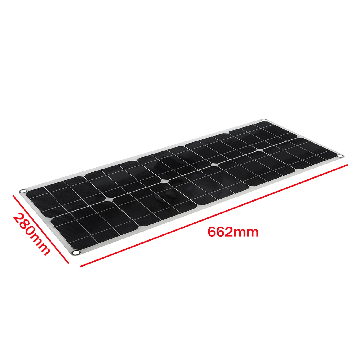 

18V 100W Solar Panel Charger with Controller Dual USB Portable Solar Panel Kit Complete for Smartphone Charging RV Boat Camping