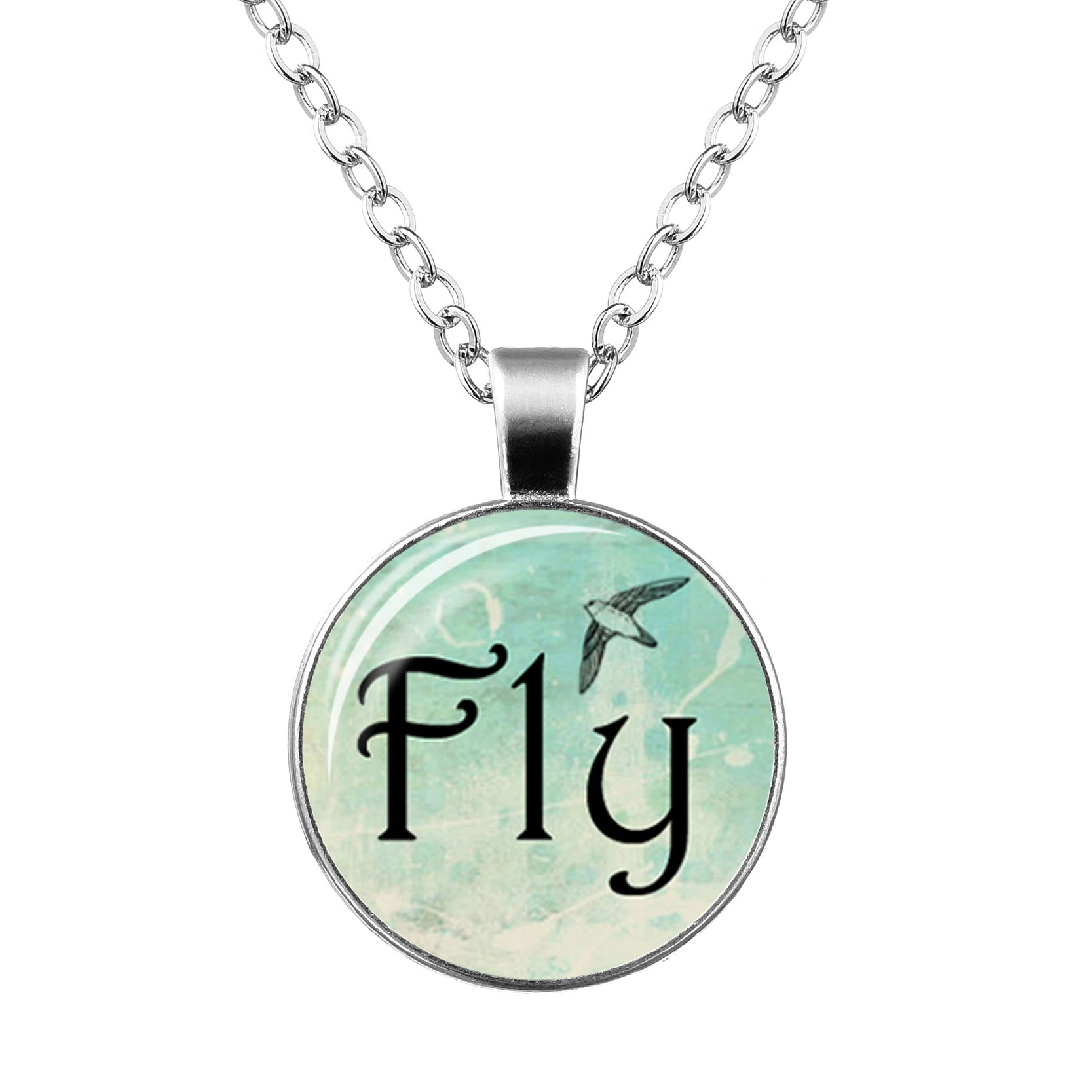 2019 новый стиль петь радостный кулон посеребренное ожерелье для женщин